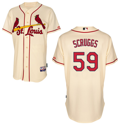 Xavier Scruggs #59 Youth Baseball Jersey-St Louis Cardinals Authentic Alternate Cool Base MLB Jersey